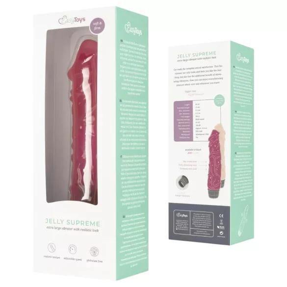 Easytoys Jelly Supreme - vibrators reālistisks rozā