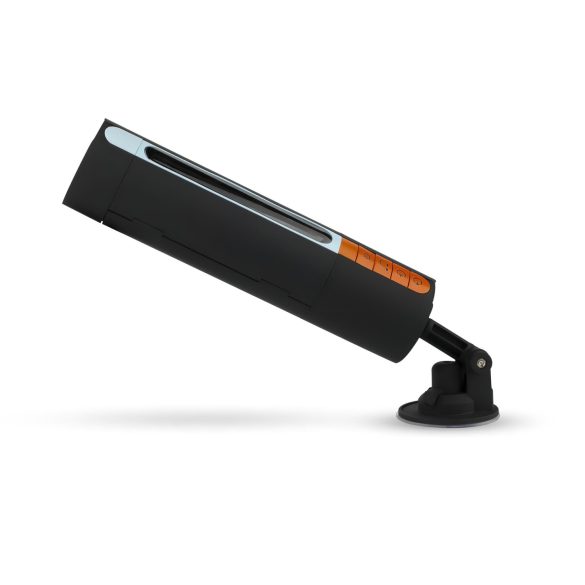 CRUIZR CP03 - vīriešu masturbators ar vibrāciju un iesūkšanas funkciju melns