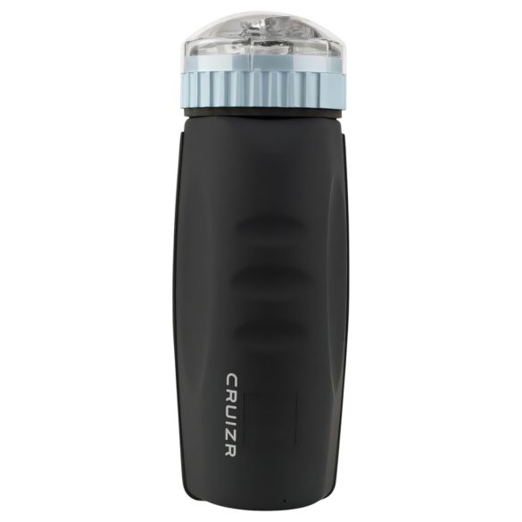 CRUIZR CM05 - vīriešu masturbators ar stumšanas un sūkšanas funkciju, melns-zils