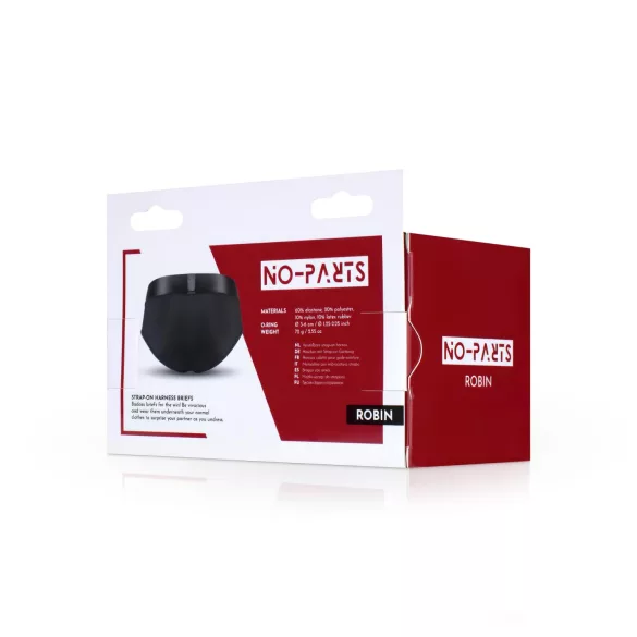 No-Parts Robin - strap-on apakšveļa melna S