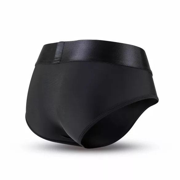 No-Parts Robin - valkājamās biksītes ar strap-on, melnas, M izmērs