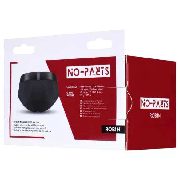 No-Parts Robin - strap-on apakšveļa melna L