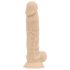 Real Fantasy Ashton - dildo ar sēkliniekiem reālistisks 20,5cm naturāls