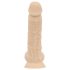 Real Fantasy Ashton - dildo ar sēkliniekiem reālistisks 20,5cm naturāls