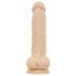 Real Fantasy Ashton - dildo ar sēkliniekiem reālistisks 20,5cm naturāls