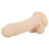 Real Fantasy Ashton - dildo ar sēkliniekiem reālistisks 20,5cm naturāls