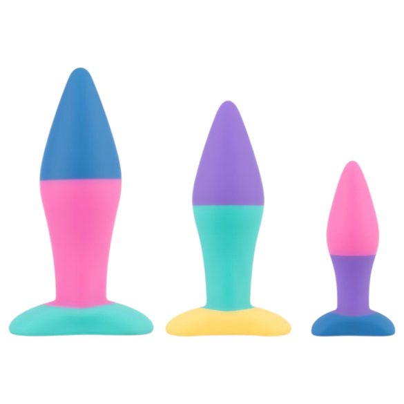 PMV20 Koda - anālo aizbāžņu komplekts krāsains