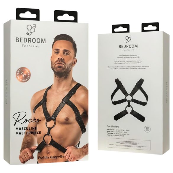 Bedroom Fantasies Rocco - sieviešu apakšveļas tops melns S-XL