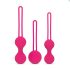 Easytoys LoveBalls - geišas bumbiņu komplekts - 3 gabali (rozā)