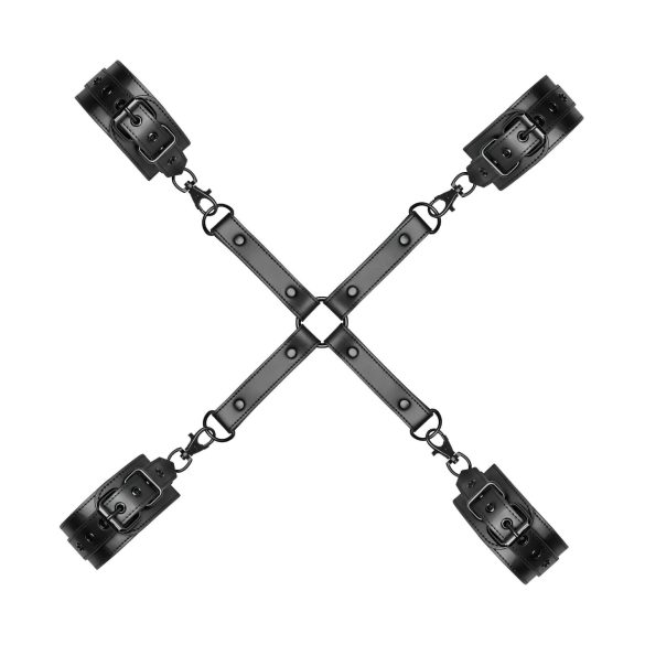 Bedroom Fantasies - potīšu un plaukstu dzelži (melni)