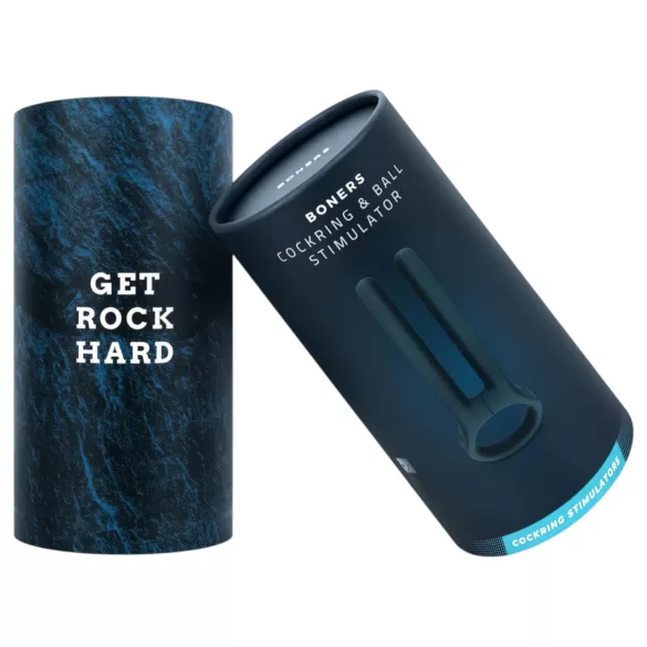 Boners - akumulatora dzimumlocekļa un sēklinieku vibrators zils