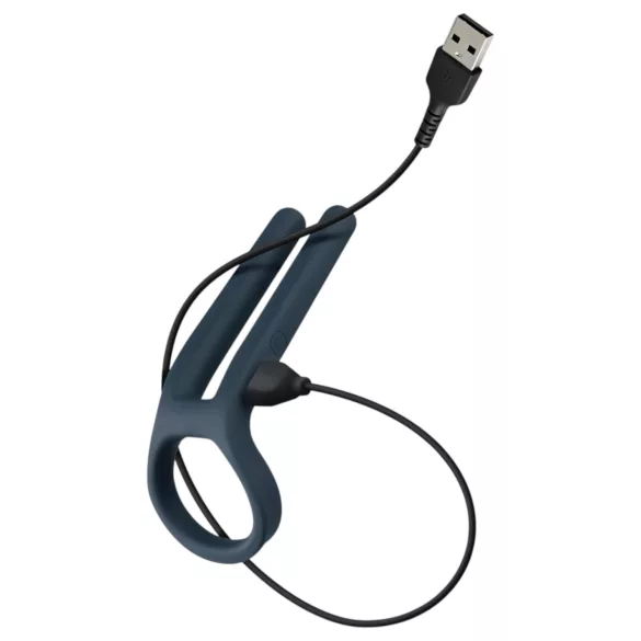 Boners - akumulatora dzimumlocekļa un sēklinieku vibrators zils