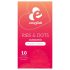 EasyGlide Rievotie un Punktotie Prezervatīvi (10 gab.)