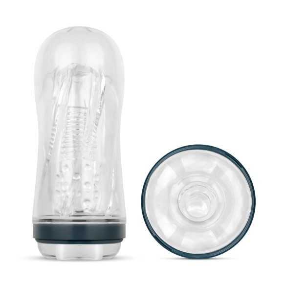 FPPR. - vīriešu masturbators ar spirālveida tekstūru caurspīdīgs