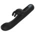 BLAQ - digitāls, zaķīša dizaina klitora vibrators (melns)