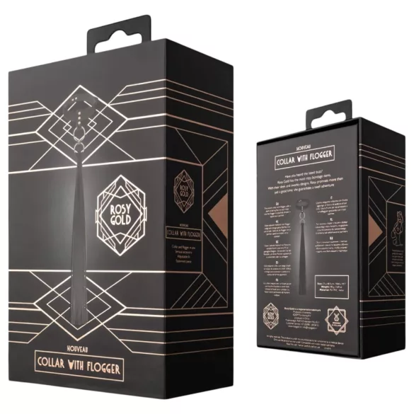 Rosy Gold - kakla siksna un pletne melna
