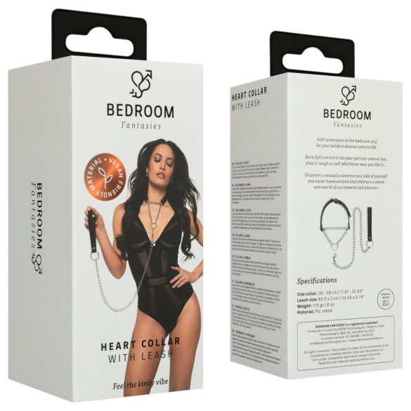 Bedroom Fantasies - kaklasiksna ar pavadu (melna)