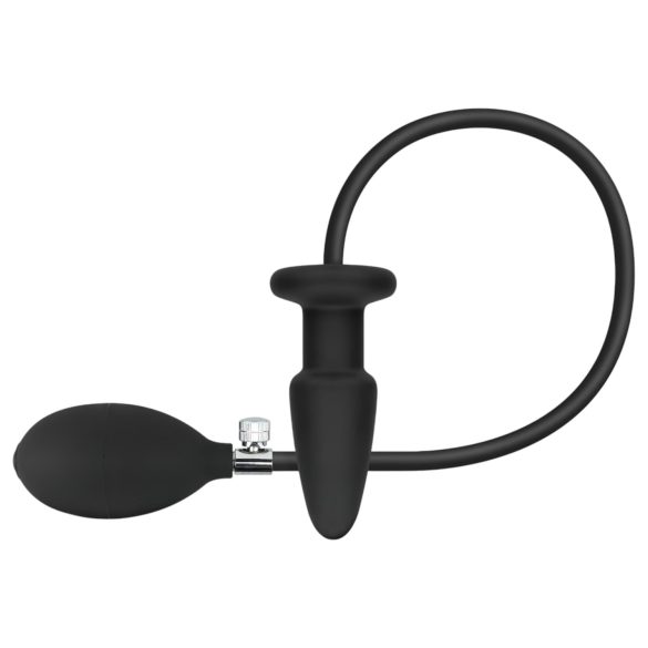 EasyToys - uzpūšams anālais aizbāznis (melns)