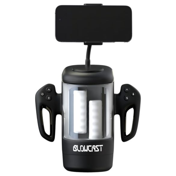 Blowcast WingXP - automātisks geimeru masturbators (melns)