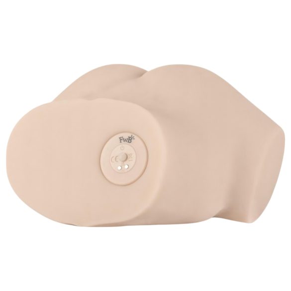 FWB - vīriešu masturbators ar vibrāciju, realistisks torss, dabiska krāsa