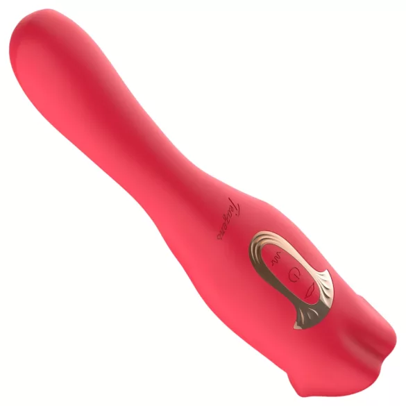 Teazers - divgalu vibrators ar mēlītes klitora stimulāciju (sarkans)