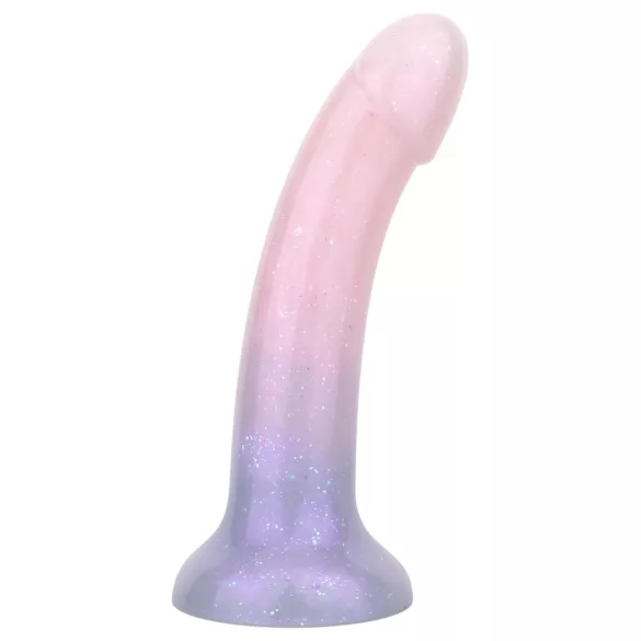 EasyToys Mermaid - dildo ar spīdumiem 19cm rozā