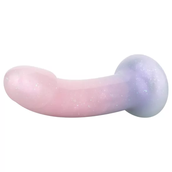 EasyToys Mermaid - dildo ar spīdumiem 19cm rozā