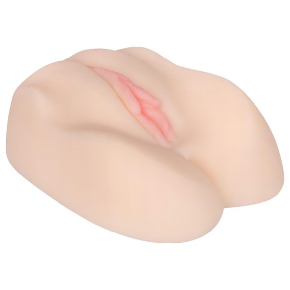 FWB - Ellen Rogers mākslīgā vagīna un dibens ar vibratoru (dabīga krāsa)