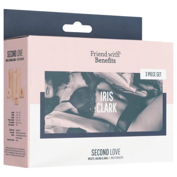 FWB - masturbators komplekts ar realistisku Iris Clark, naturāls