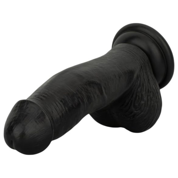 Easytoys - reālistisks dildo ar sēkliniekiem 12 cm melns