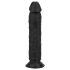 Easytoys - dzīvīgais dildo - 22,5 cm (melns)