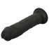 Easytoys - dzīvīgais dildo - 22,5 cm (melns)