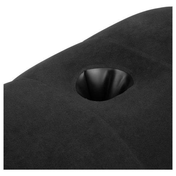 Bedroom Fantasies - piepūšams mīlas spilvens ar vibratora turētāju (melns)