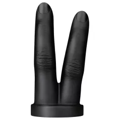BUTTR Victory - dubultais anālais dildo, melns