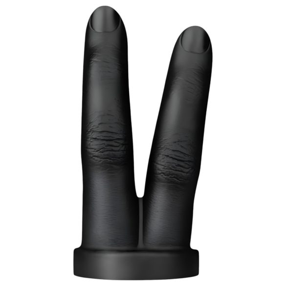 BUTTR Victory - dubultais anālais dildo pirksts (melns)