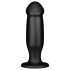 BUTTR AH-1 - melnais piesūcekņa anālais dildo