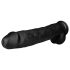 BUTTR Mega Dingo - milzīgs dabisks dildo - 43 cm (melns)