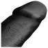 BUTTR Mega Dingo - milzīgs dabisks dildo - 43 cm (melns)