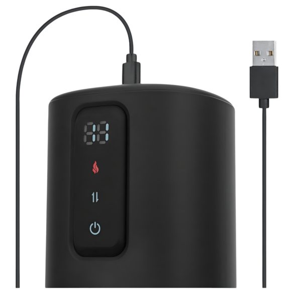 CRUIZR CX11 - sildošs, saspiežošs masturbators (melns)