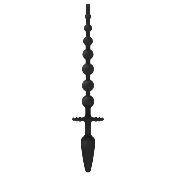 EasyToys - 2 vienā anālais spraudnis (melns)