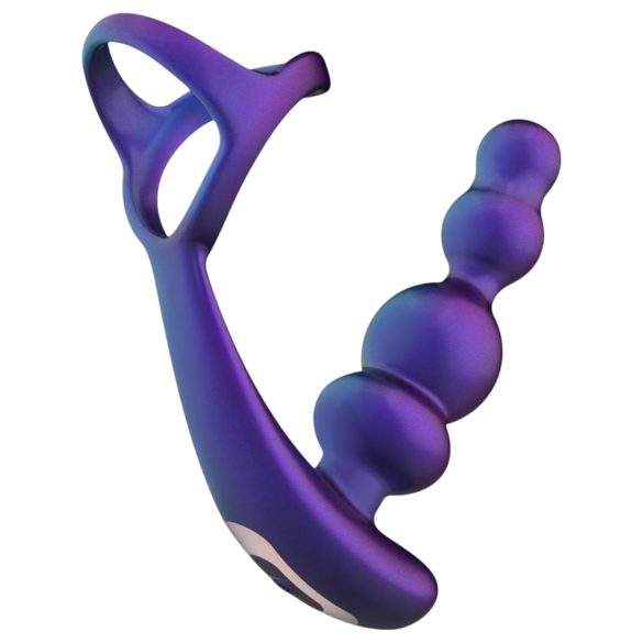 Hueman Zvaigžņotais Spēks - anālais vibrators un dzimumlocekļa gredzens (violets)