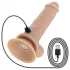 Real Fantasy Hunter - šaujošs reālistisks vibrators ar pulti (ķermeņa krāsā)