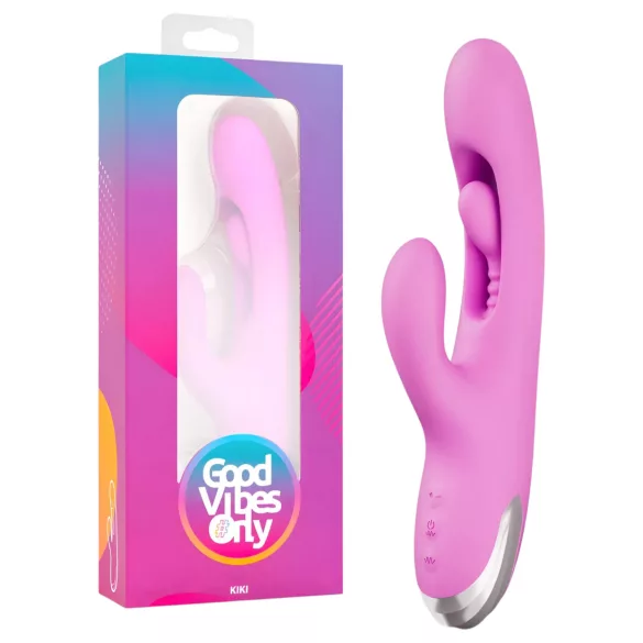 Good Vibes Only - klitora vibrators ar kustīgu pirkstu (violets)