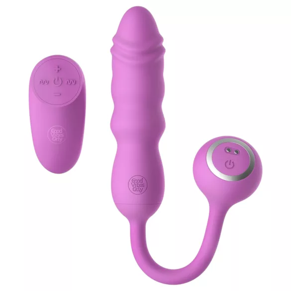 Good Vibes Only - vibrējošs olu formas vibrators ar tālvadības pulti (rozā)