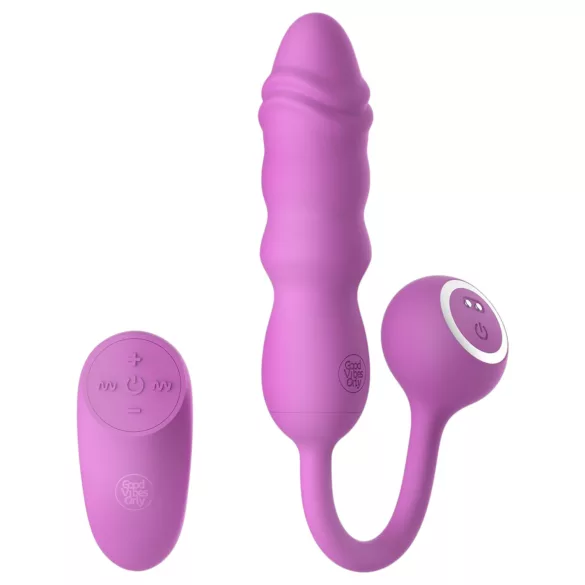 Good Vibes Only - vibrējošs olu formas vibrators ar tālvadības pulti (rozā)