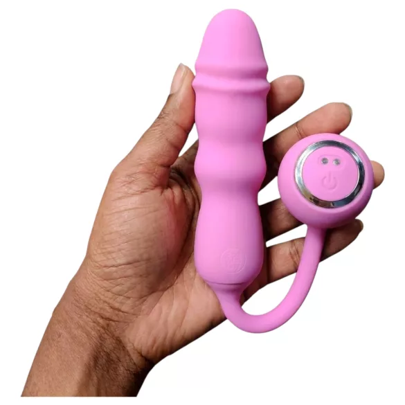 Good Vibes Only - vibrējošs olu formas vibrators ar tālvadības pulti (rozā)