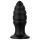 BUTTR Aftershock - liels anālais plugs (melns) - 23 cm