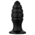 BUTTR Aftershock - liels anālais plugs (melns) - 23 cm
