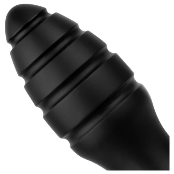 BUTTR Aftershock - liels anālais plugs (melns) - 23 cm