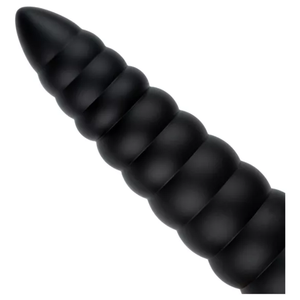 BUTTR Caterpiller - milzu anālais plugs (melns) - 29 cm
